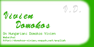 vivien domokos business card
